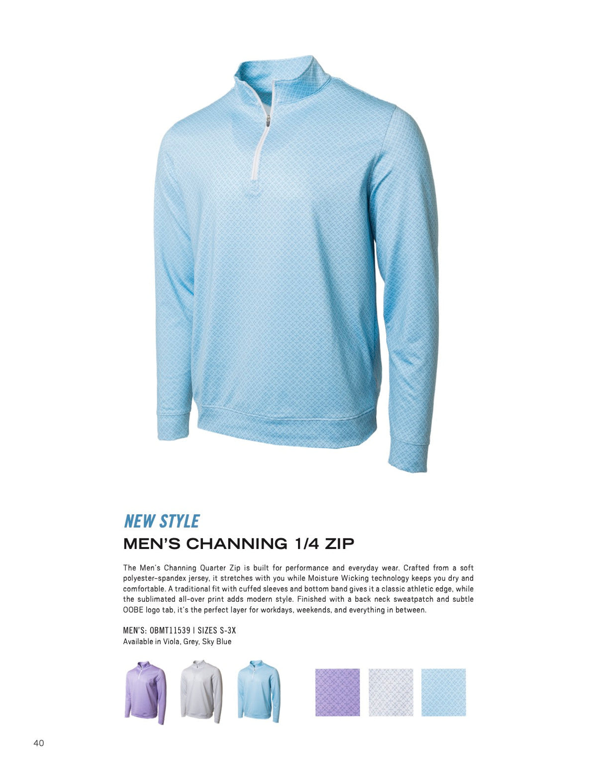 OOBE Men's Channing 1/4 Zip