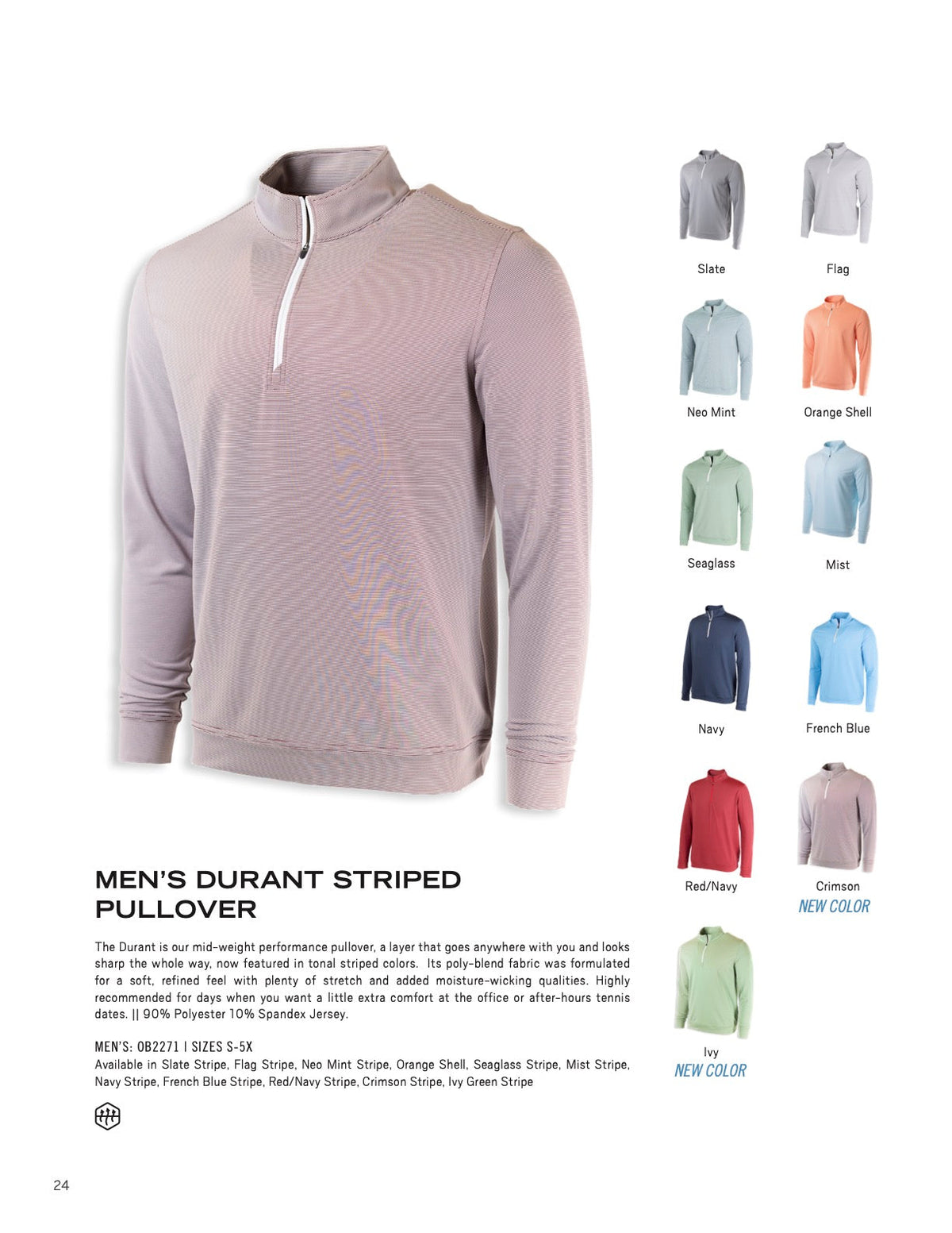OOBE Men's Durant Striped Pullover