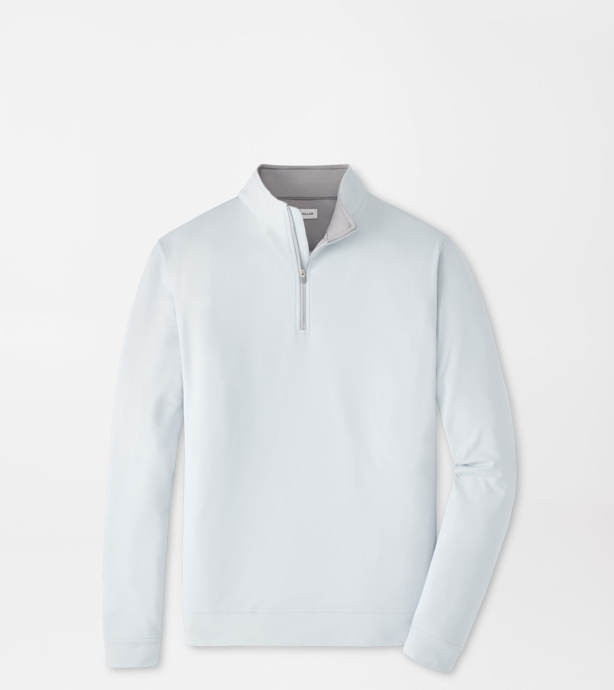 Peter Millar Perth Performance Quarter-Zip - British Grey, folded