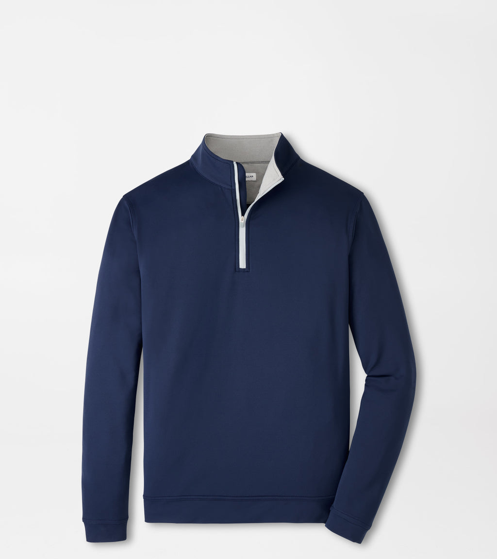 Peter Millar Perth Performance Quarter-Zip - Navy, folded