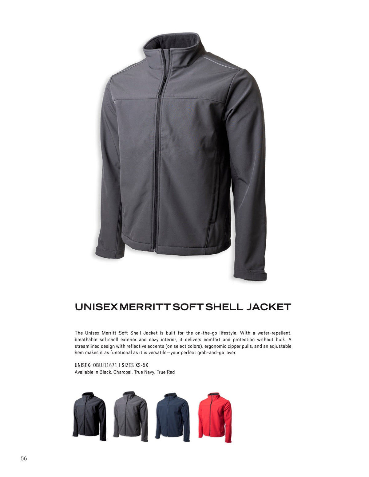 OOBE Unisex Merritt Soft Shell Jacket