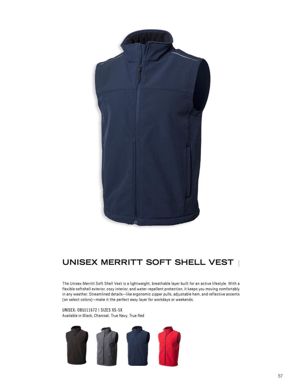 OOBE Unisex Merritt Soft Shell Vest